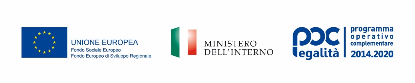 AVVISO REALIZZAZIONE IMPIANTO DI VIDEOSORVEGLIANZA - Programma Operativo Complementare “Legalità” 2014-2020