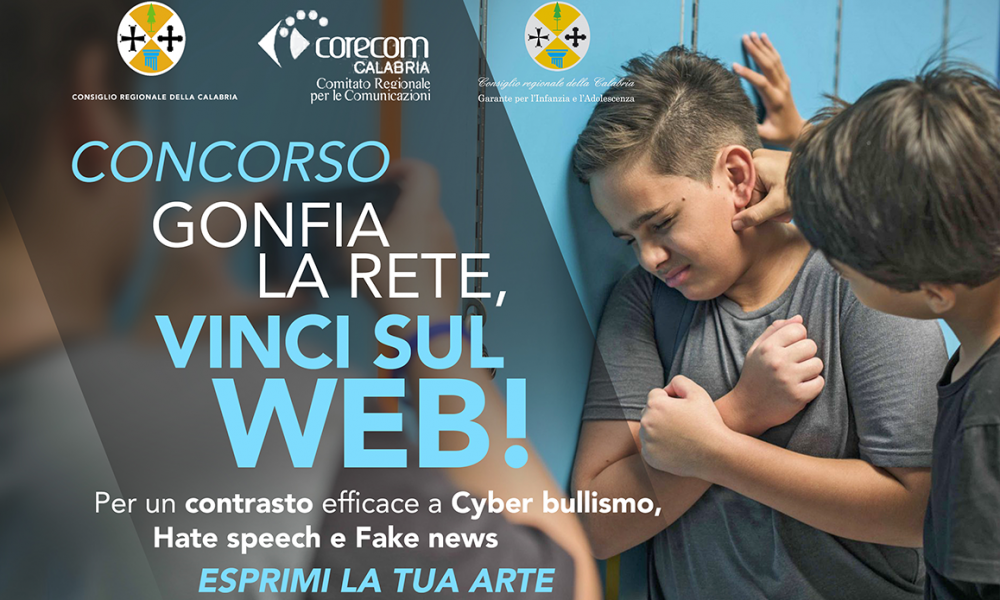 Il Co.re.com Calabria indice la terza edizione del concorso “Gonfia la Rete, Vinci sul Web” – anno 2022.